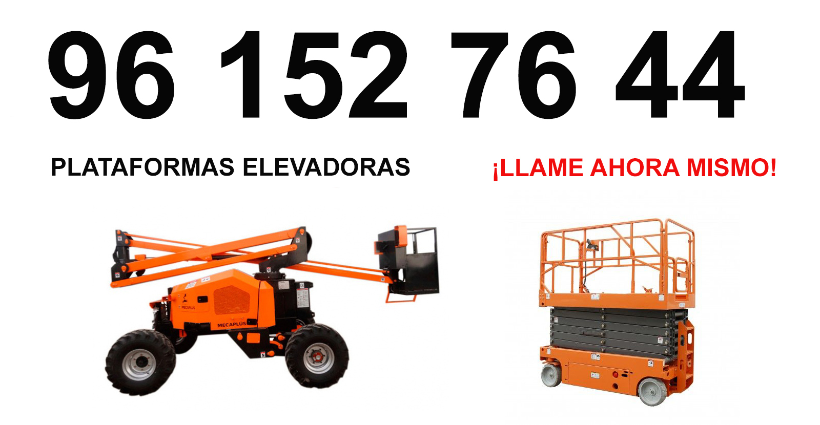Plataforma elevadora en alquiler en Alginet