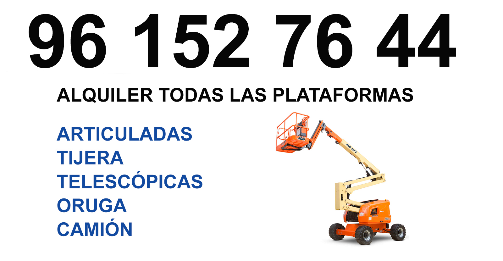 Plataformas en alquiler en Alginet