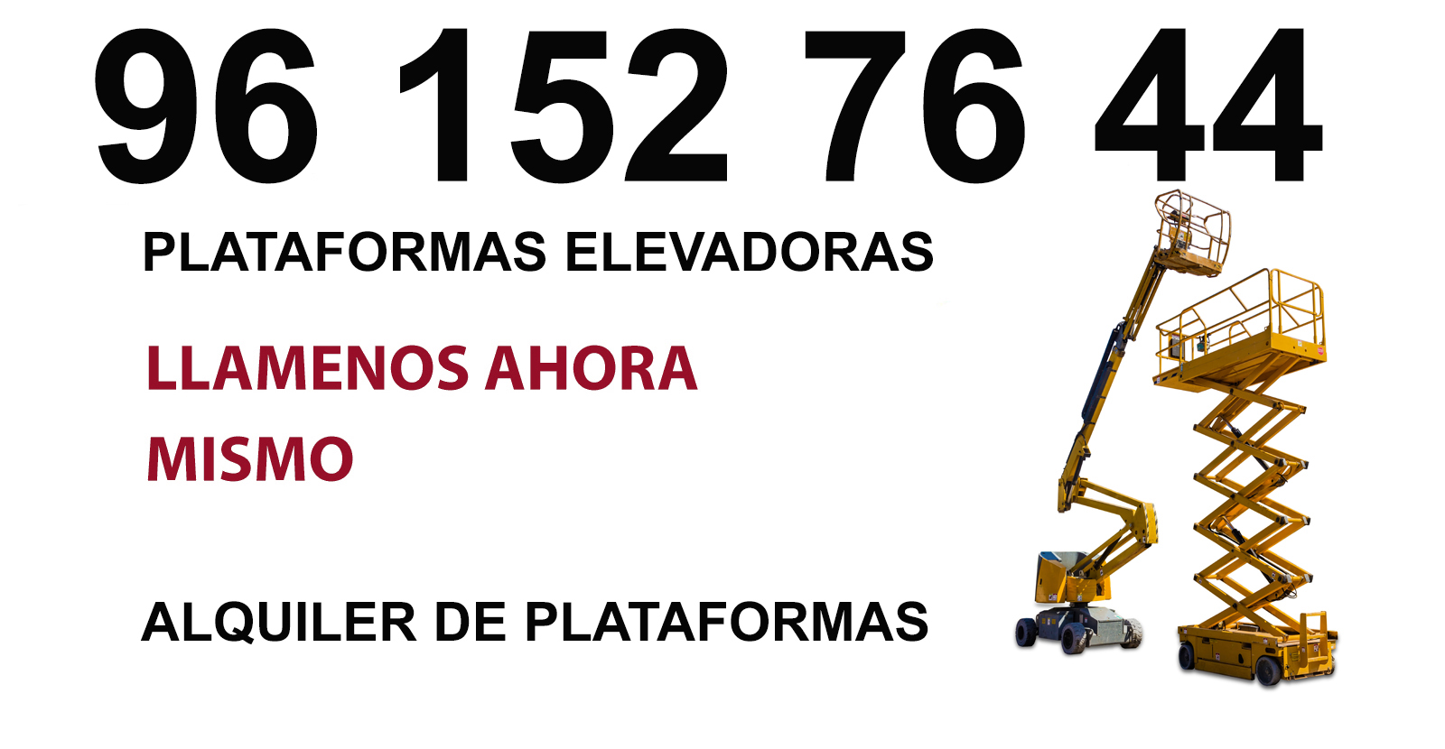 Alquiler de  Plataformas Unipersonal en Alginet