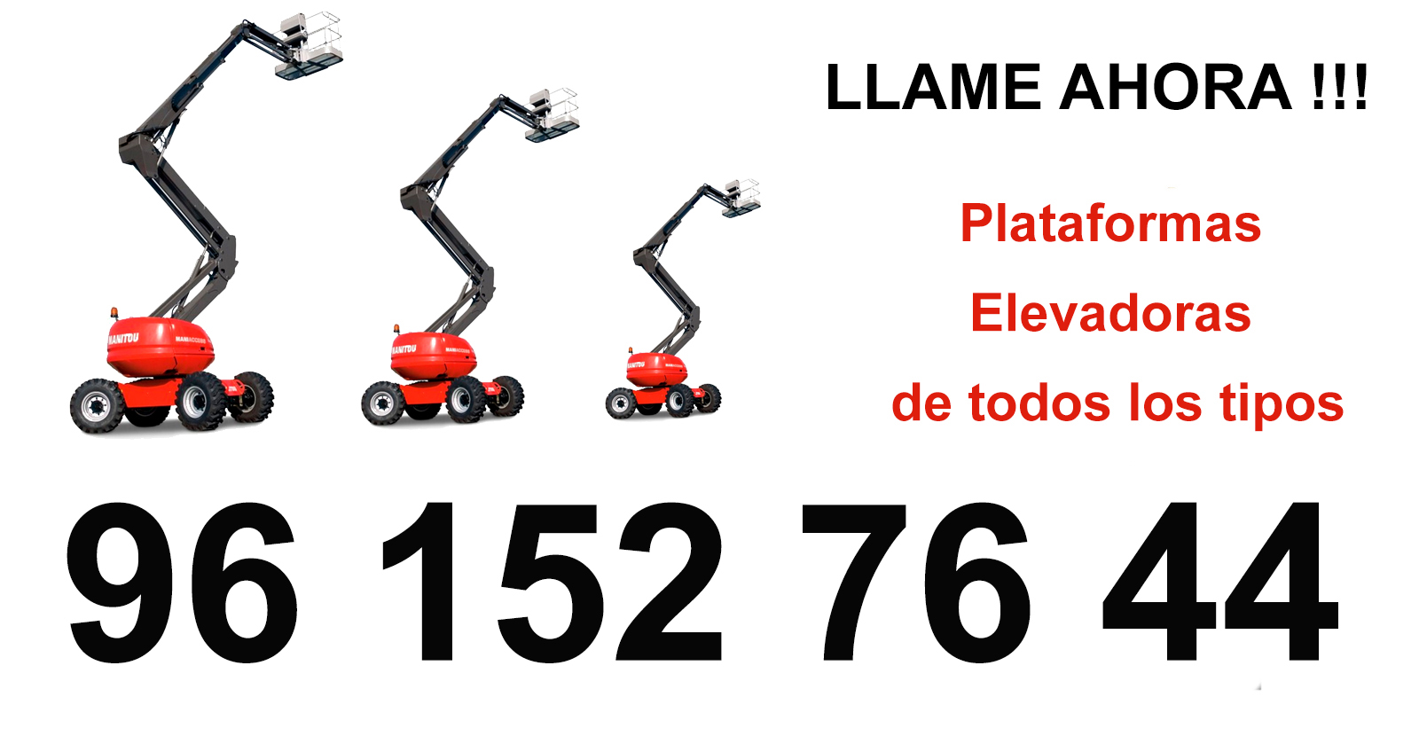 Alquiler de  Plataformas Unipersonal en Alginet